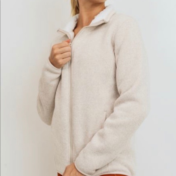 Women’s Sherpa Full Zip Jacket - Picture 2 of 7